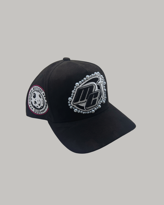 "Midnight Black" Cap (Custom Pearls)