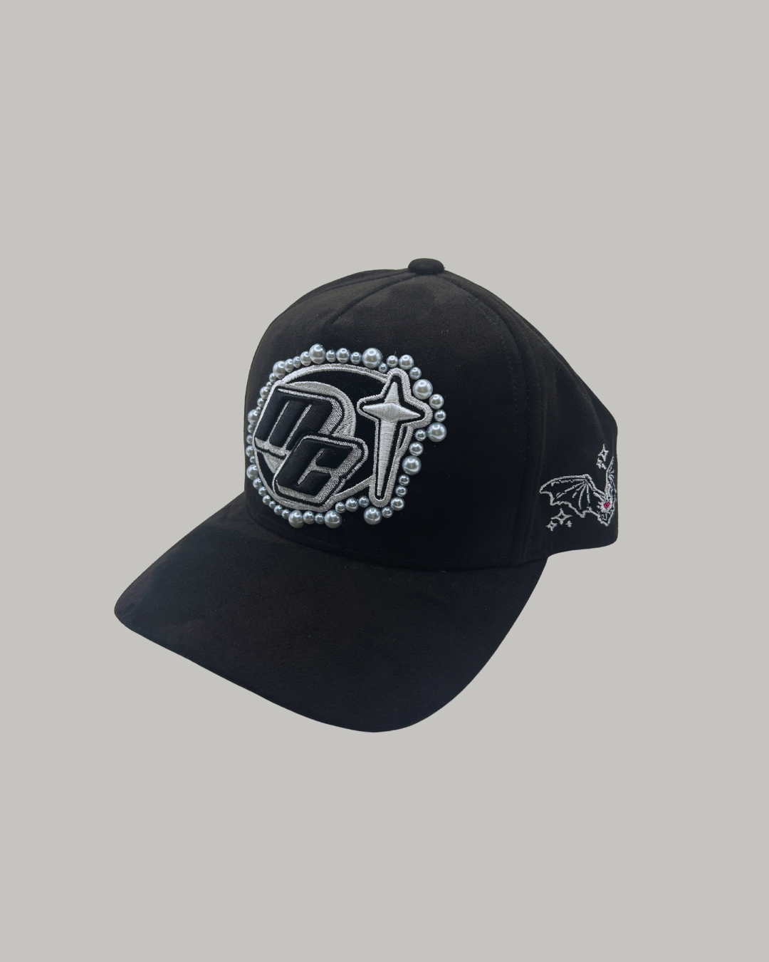 "Midnight Black" Cap (Custom Pearls)
